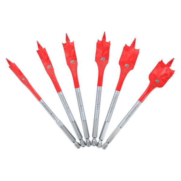 Diablo Diablo 6 in. L High Speed Steel Clean Wood Spade Bit Set Hex Shank 6 pc DSP2920-S6 - main